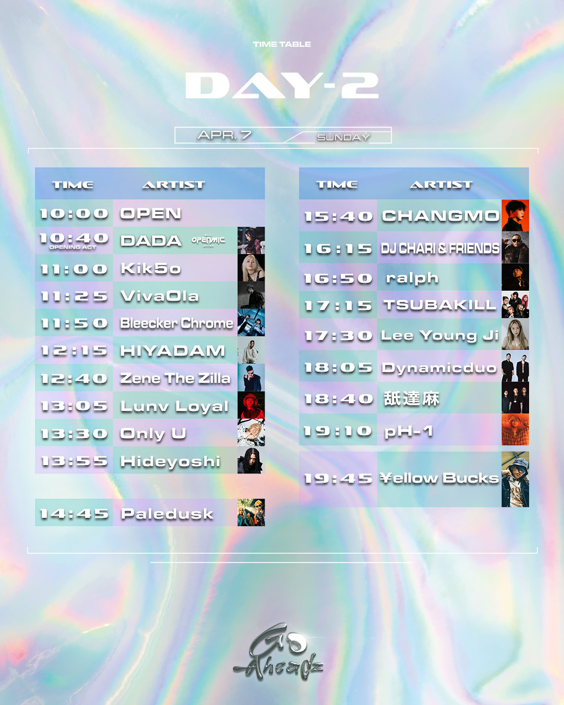 タイムテーブル DAY2